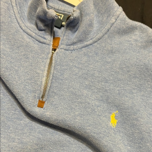Polo Ralph Lauren Light Blue Zip-Up Sweater - Picture 9 of 9